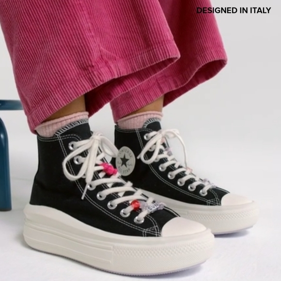 CONVERSE CTAS Move Hi Platform DIY Beads Women's Sz / A06097C - Picture 2 of 10
